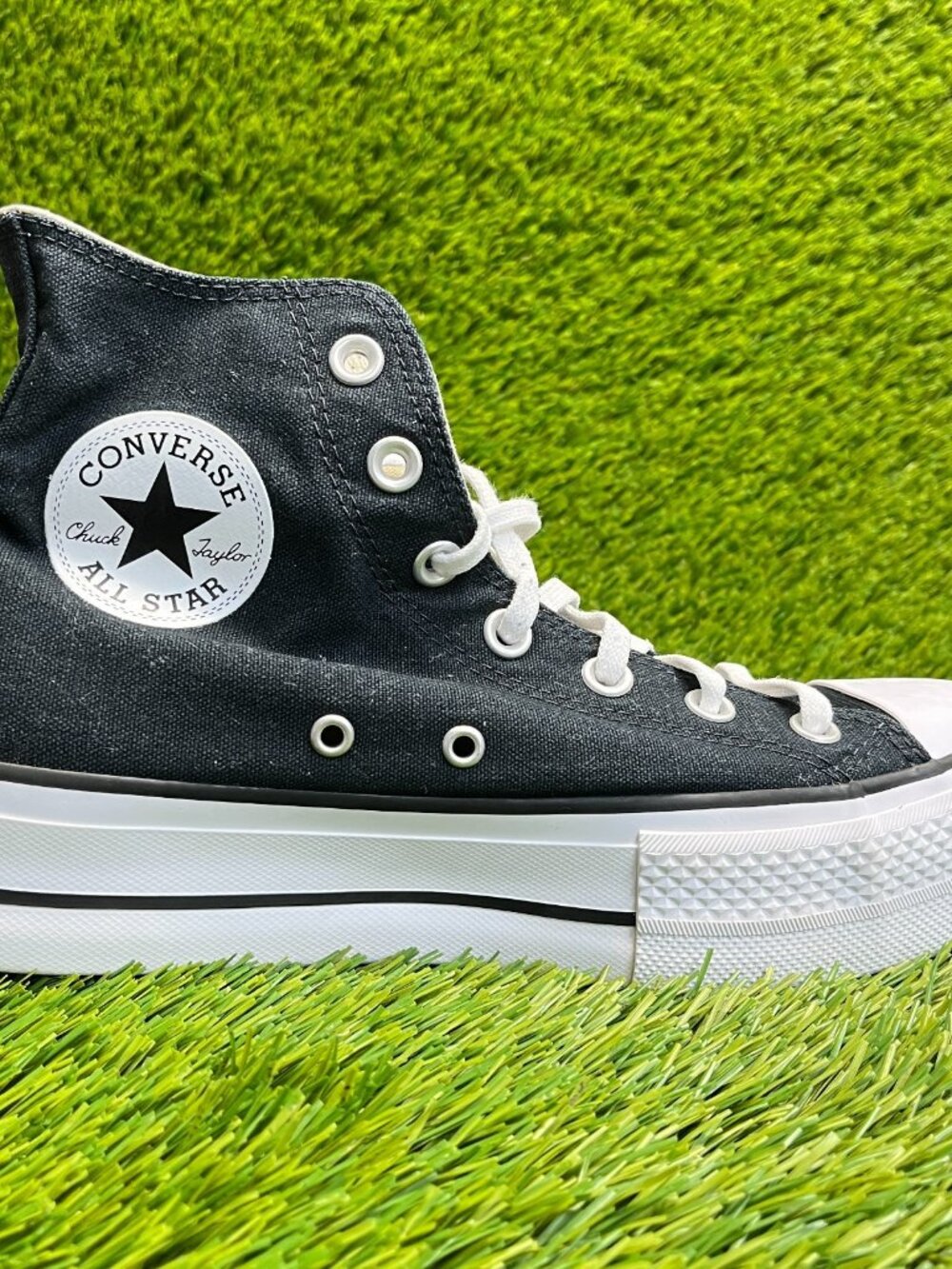 Converse Chuck Taylor All Star Lift Womens Size 8.5 Black Athletic Shoes Sneaker - Picture 4 of 10